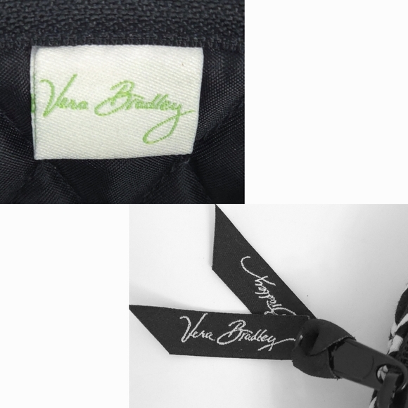 Vera Bradley Black & White Night & Day Geo Quilted Cosmetic Bag - Picture 6 of 6